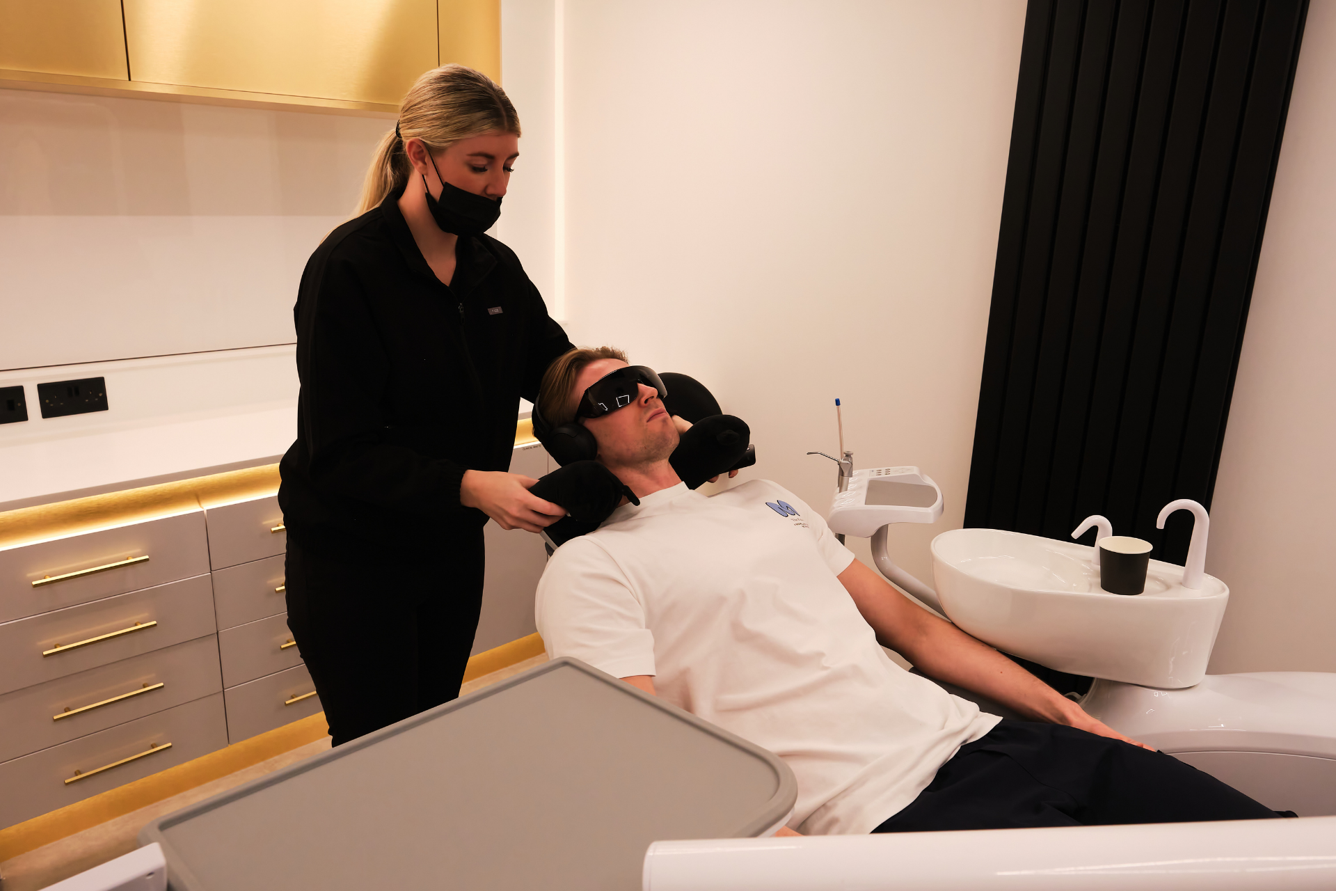 Polished teeth and simple aftercare advice